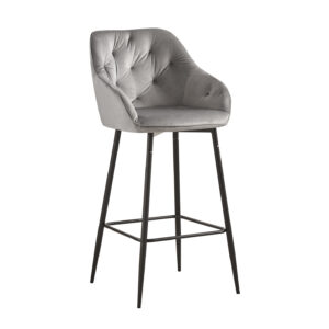 CHAISE BAR B-876 VELOUR GRIS