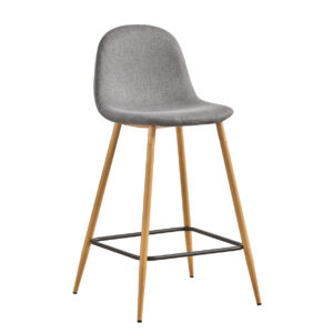 CHAISE BAR 318-2GRIS PIED BOIS