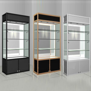 VITRINE EXPOSITION SC002 NOIR DORE