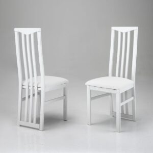 CHAISE DIVA BATON BLANCHE ASSISE ANTHRACITE