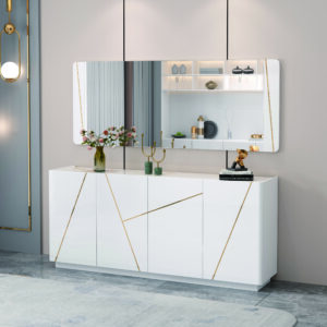 BAHUT BLANC DORE 1800X400X700  92176