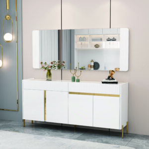 BAHUT BLANC DORE 1800X400X700  92374