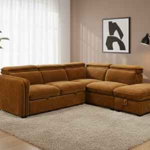 SALON ANGLE  CONVERTIBLE /COFFRE KF7845 257X231X81