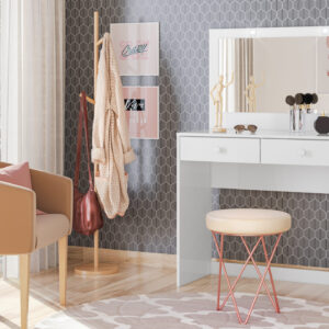 COIFFEUSE BLANCHE  DAILA  910X1330X415 D908-10