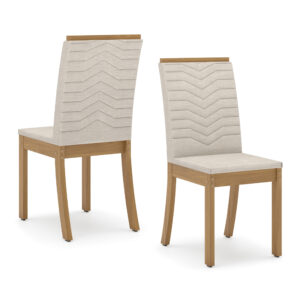 CHAISE BOIS ISA 415X955X550  BEIGE S11-502