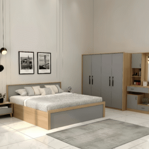 CHAMBRE A COUCHER UL25BE0005 LIT160/2CHEVET/COIF +ARMOIRE