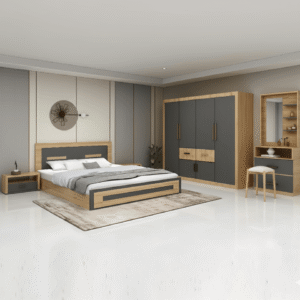 CHAMBRE A COUCHER UL25BE0037 LIT160/2CHEVET/COIF +ARMOIRE