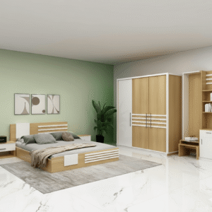 CHAMBRE A COUCHER UL25BE0040 LIT160/2CHEVET/COIF +ARMOIRE