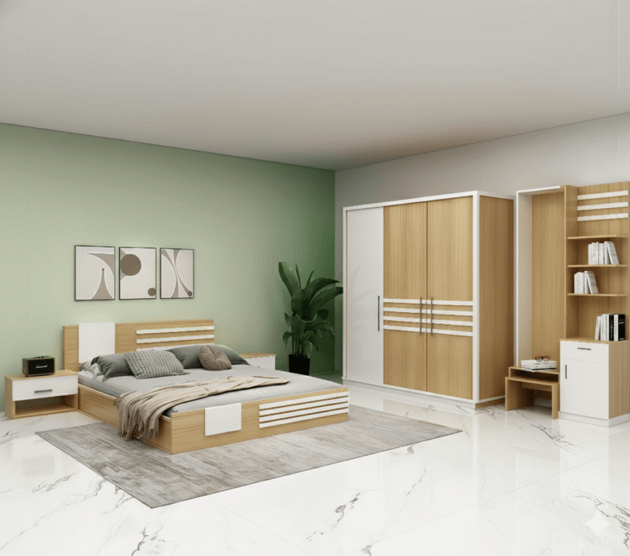 CHAMBRE A COUCHER UL25BE0040 LIT160/2CHEVET/COIF +ARMOIRE