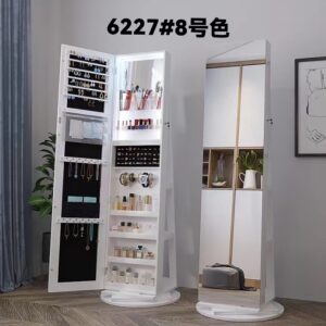 MIROIR SUR PIED AVEC RANG BIJOUX   ROTATIF   6227