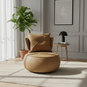 FAUTEUIL CITROUILLE PIVOTANT