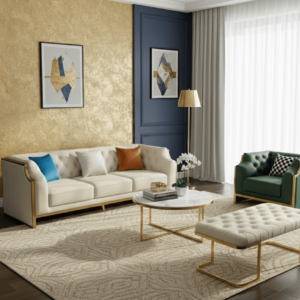 SALON LUXE 1(vert)+3(blanc)+REPOSE PIED 180X860X850 501