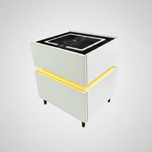 TABLE DE CHEVET  BLUTOOTH ET HP BLANC G91