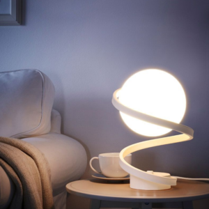 LAMPE DE TABLE LED BLANC BOULE WH002 AVEC CHARGEUR