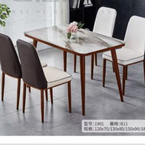TABLE 1901+4CHAISE B11BEIGE