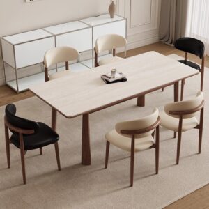 TABLE A MANGER RECTANGLE BOIS/PIERRE 8837 1600X800X750