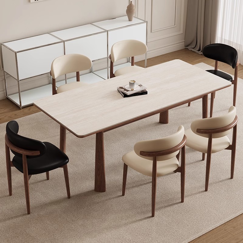 TABLE A MANGER RECTANGLE BOIS/PIERRE 8837 1600X800X750