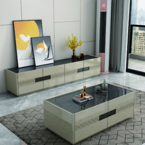TABLE TV 92494 2000X400X450  BEIGE