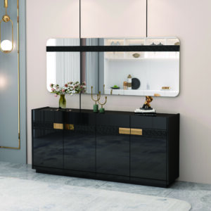 BAHUT NOIR DORE 1800X400X700 92500