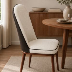 CHAISE B11 BEIGE 92X92X47 ASSISE PVC /PIED EN FER