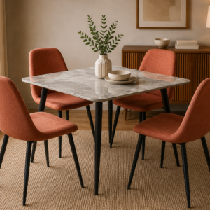 TABLE 8080 CARREE 80X80 GRISE