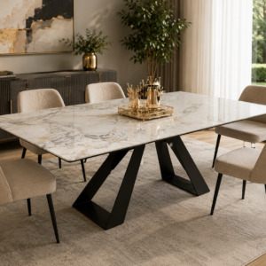 TABLE AVEC RALLONGES CERAMIQUE T366  1600(400x2)x900X750