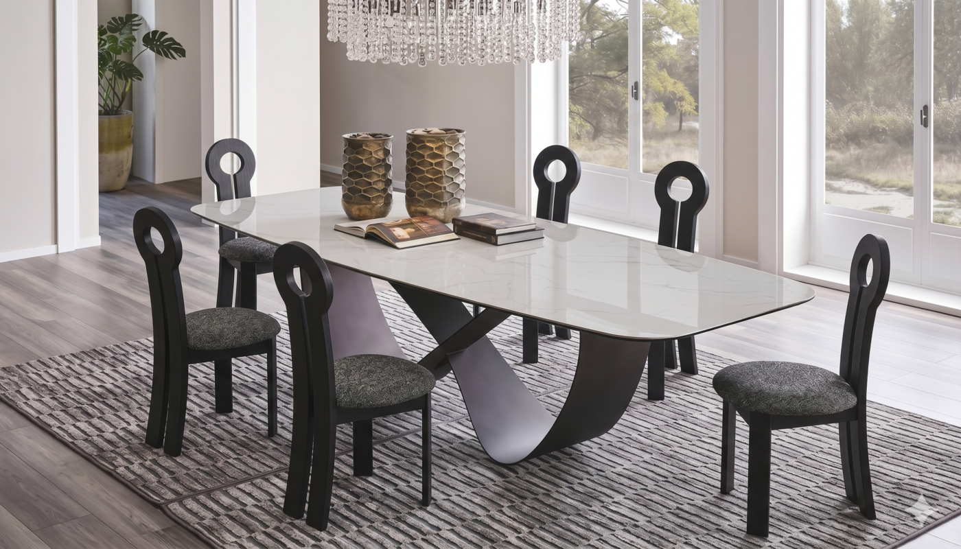 TABLE AVEC RALLONGES CERAMIQUE T931 2400x1000X750