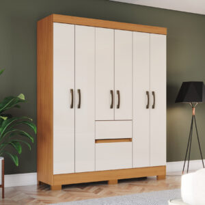 ARMOIRE 6P  BS04-221 BEIGE BOIS 1415X1800