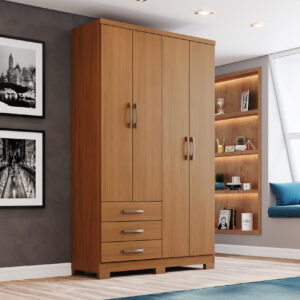 ARMOIRE 4P/3T BOIS 1210X2005X465  DA135-214 CAJU