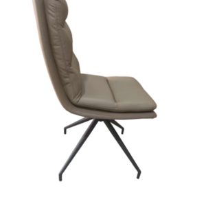 CHAISE CUIR PIVOTANTE CY532 CAFE
