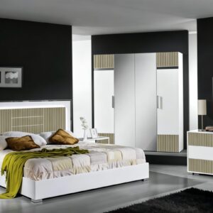 CHAMBRE A COUCHER  UL26BE00121  1600X2000 LIT+2CHEVETS+COIFFEUSE 80CM+ARMOIRE1.60M